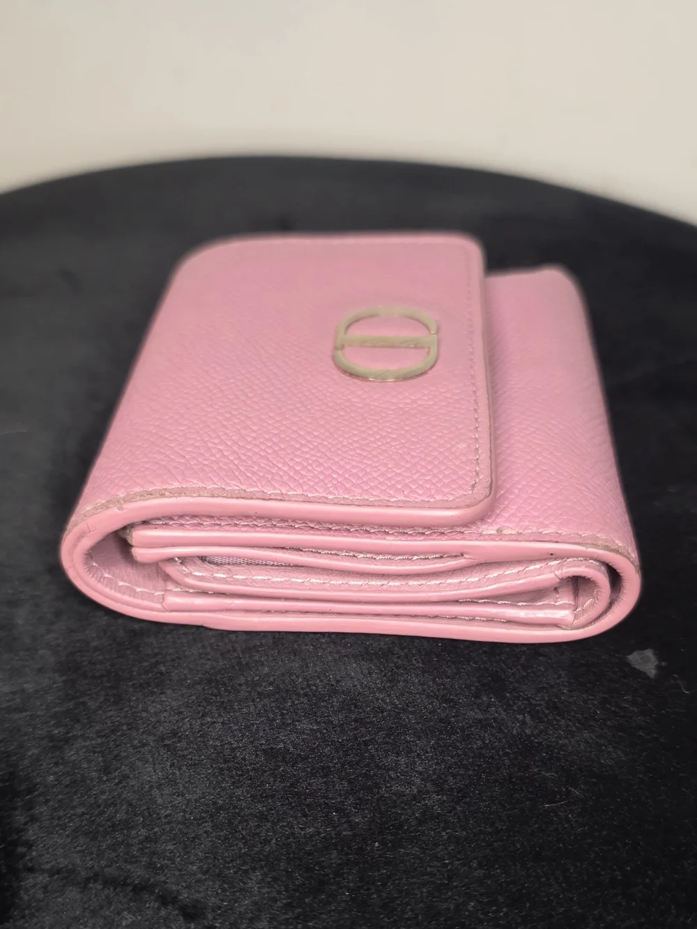 Christian Dior Montaigne  Lotus Pink Trifold Compact Wallet Authentic 💕